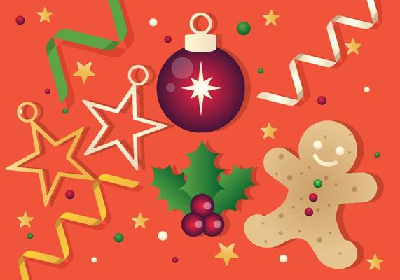 Free Vector Christmas Background Illustration