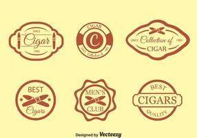 Cigar Label Vector Set