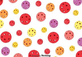 Colorful Floorball Seamless Pattern vector
