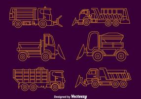 Colección Snow Plough Vector