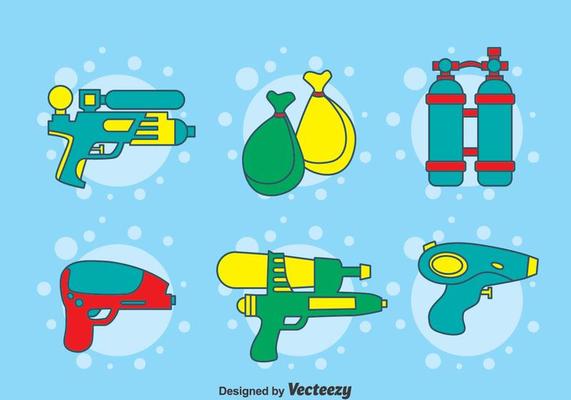 Songkran Festival Element Vector