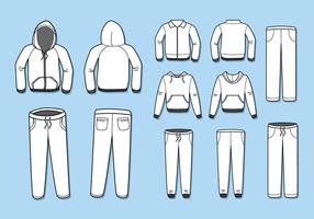 Free Blank Tracksuit Template Vector