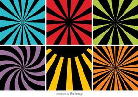 Colorful Abstract Backgrounds Set vector