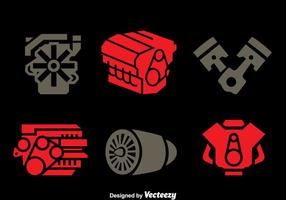 Engine Icons Vector Set