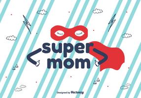 Super Mom Vector Background