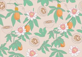 Passion Fruit Pattern Vector