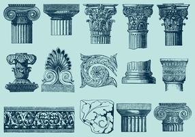 Arquitectura con Acanthus Decor vector