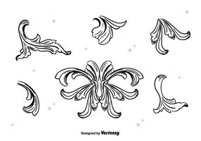 Hand Drawn Acanthus Vector