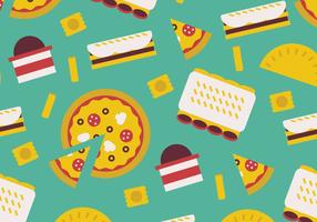 Italian Food Pattern vector