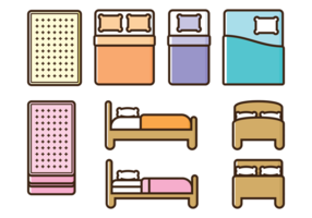 Mattress Vector Icons