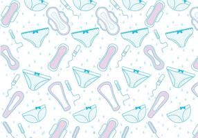 Tampon and Panty Pattern Vector