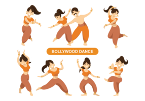 India Bollywood Dancing Vector