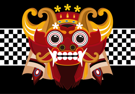 Barong Bali Vector Illustration 