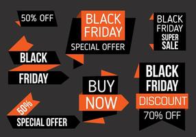 Free Black Friday Labels Vector