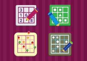 jogo sudoku com solução 15582378 Vetor no Vecteezy