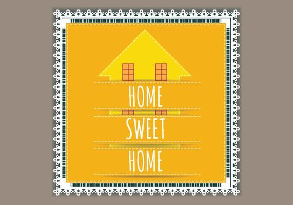 Lace Welcome Home Vector