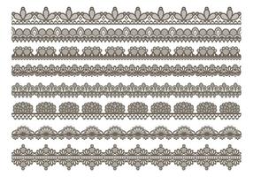 Floral lace border Royalty Free Vector Image - VectorStock