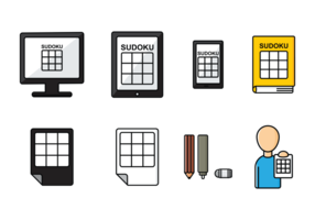 Sudoku Icons vector