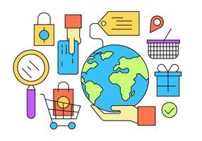 Free Shopping Icons vector