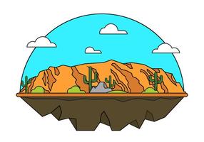 Grand Canyon Vector Illustration