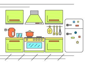 Cocina libre Illstration vector