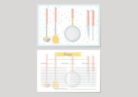 Recipe Cards Vector