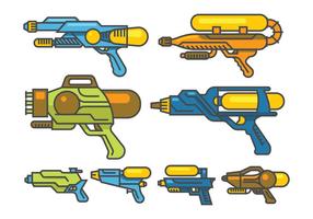 Water Gun Vectors