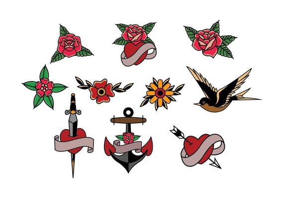 Old School Tattoo Vector