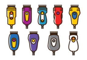 Vector Hair Clippers Icons