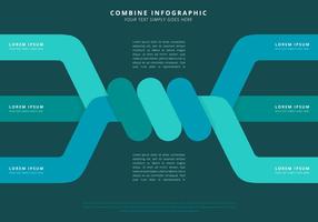 Combining Power Infographic Template vector