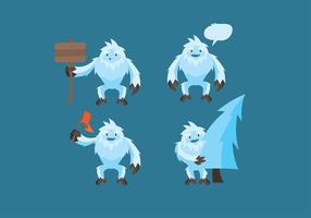 Vector de dibujos animados Yeti