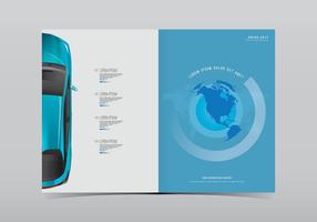 Prius Car Webpage Template vector