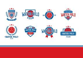 Logo del logotipo del water polo vector