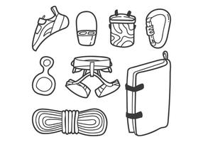 Climbing Wall Gear vector