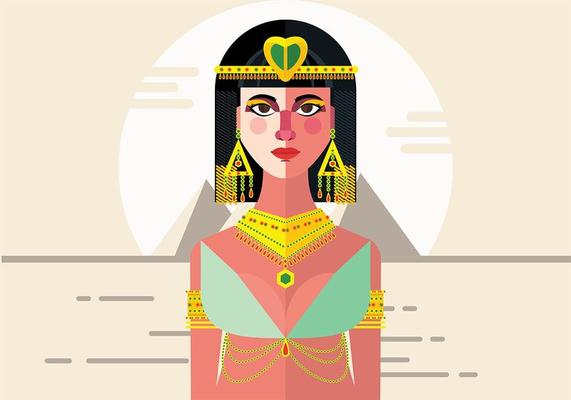 Cleopatra Vector Background