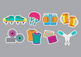 Roller Derby Icons vector