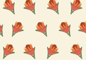 Colorful Protea Pattern vector