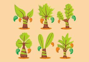 Mango Tree Vector Set