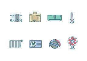 Free Heating and Cooling System Vector