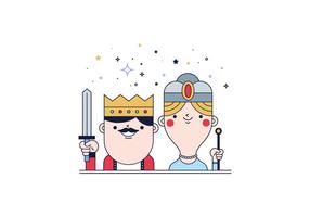 Kings And Queen Vector