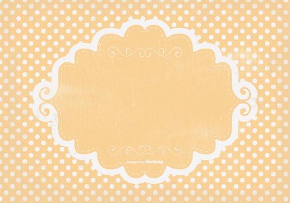 Cute Polka Dot Grunge Background