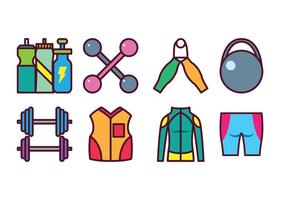 Free Sport Gear Icon Set vector