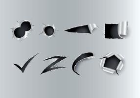 Ripped Metal Vector