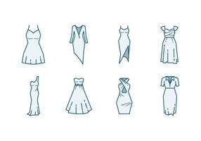 Bridesmaid Dress Icon vector