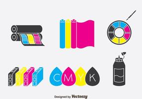 Ink Toner Collection Vector