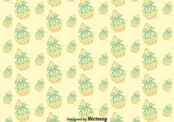 Happy Kalash Seamless Pattern