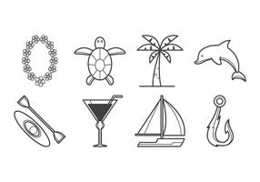 Free Tropical Island Icon Vector