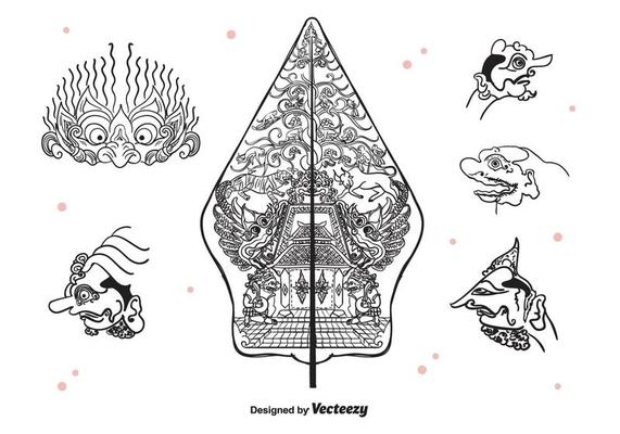 Wayang Icons Vector