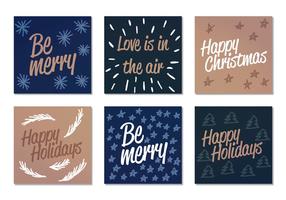 Vector Winter Holiday Cards