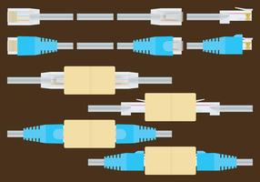 RJ45 Ethernet Cable vector